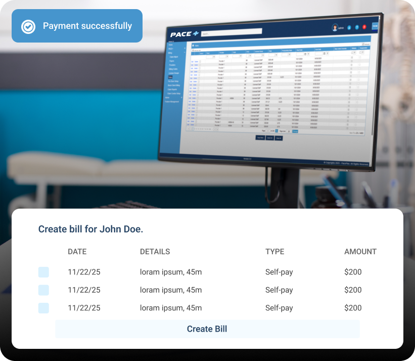 Payment info dashboard