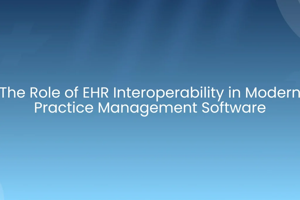 EHR Interoperability role